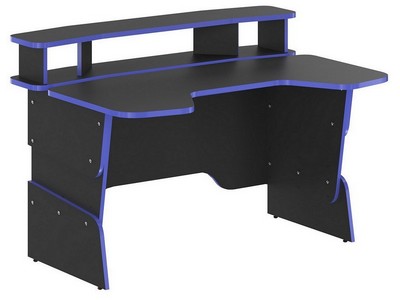 Компьютерный стол "SKILL" STG 1390 Антрацит/синий